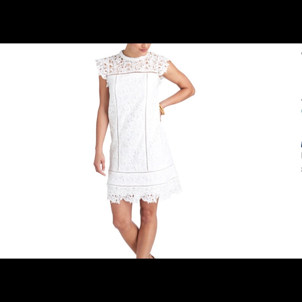 Vineyard vines women’s white lace shift dress size 0